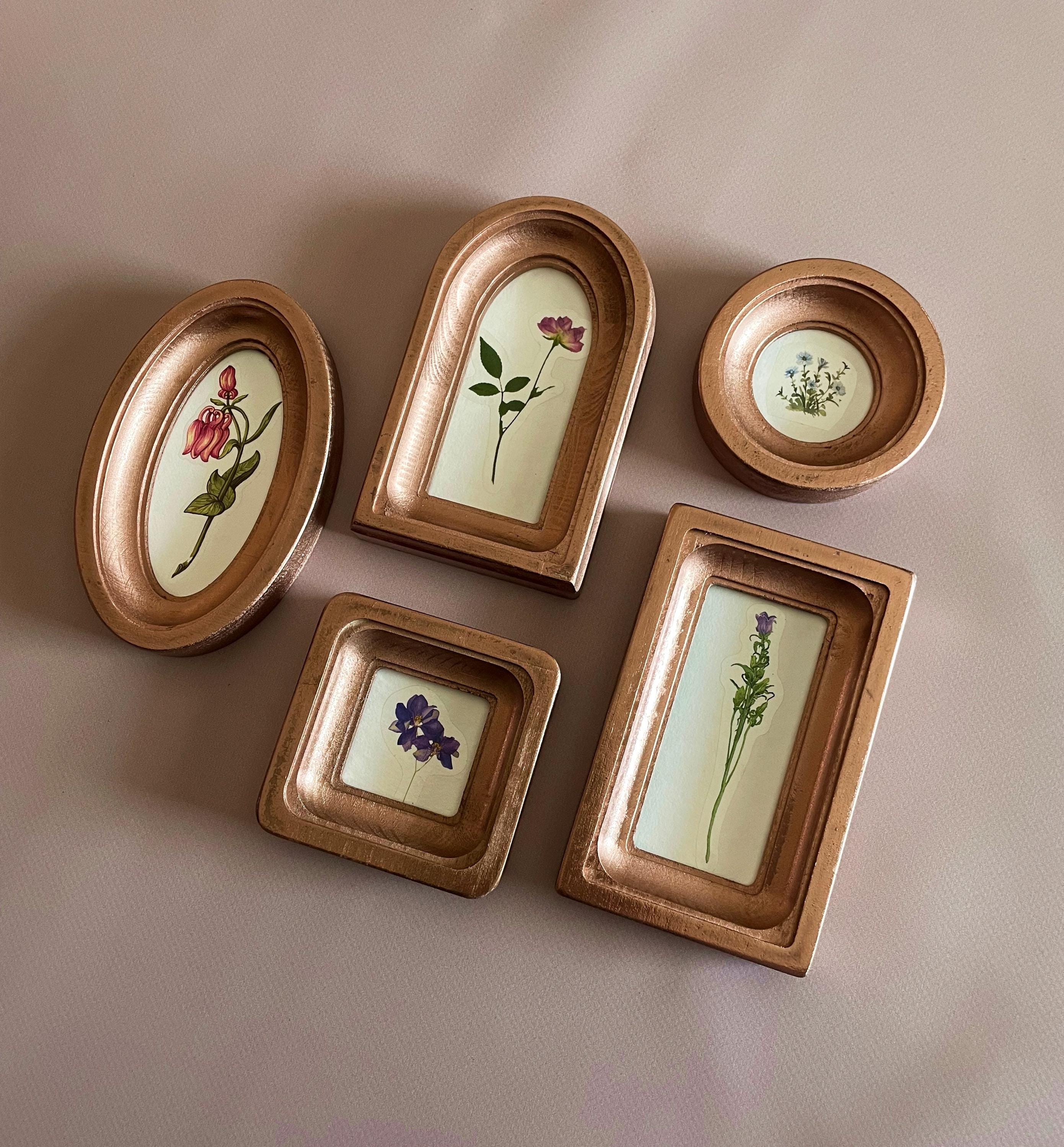 Copper Set of Wooden Frames,set of 5 Frame,square Frame 2х2,rectangular ...