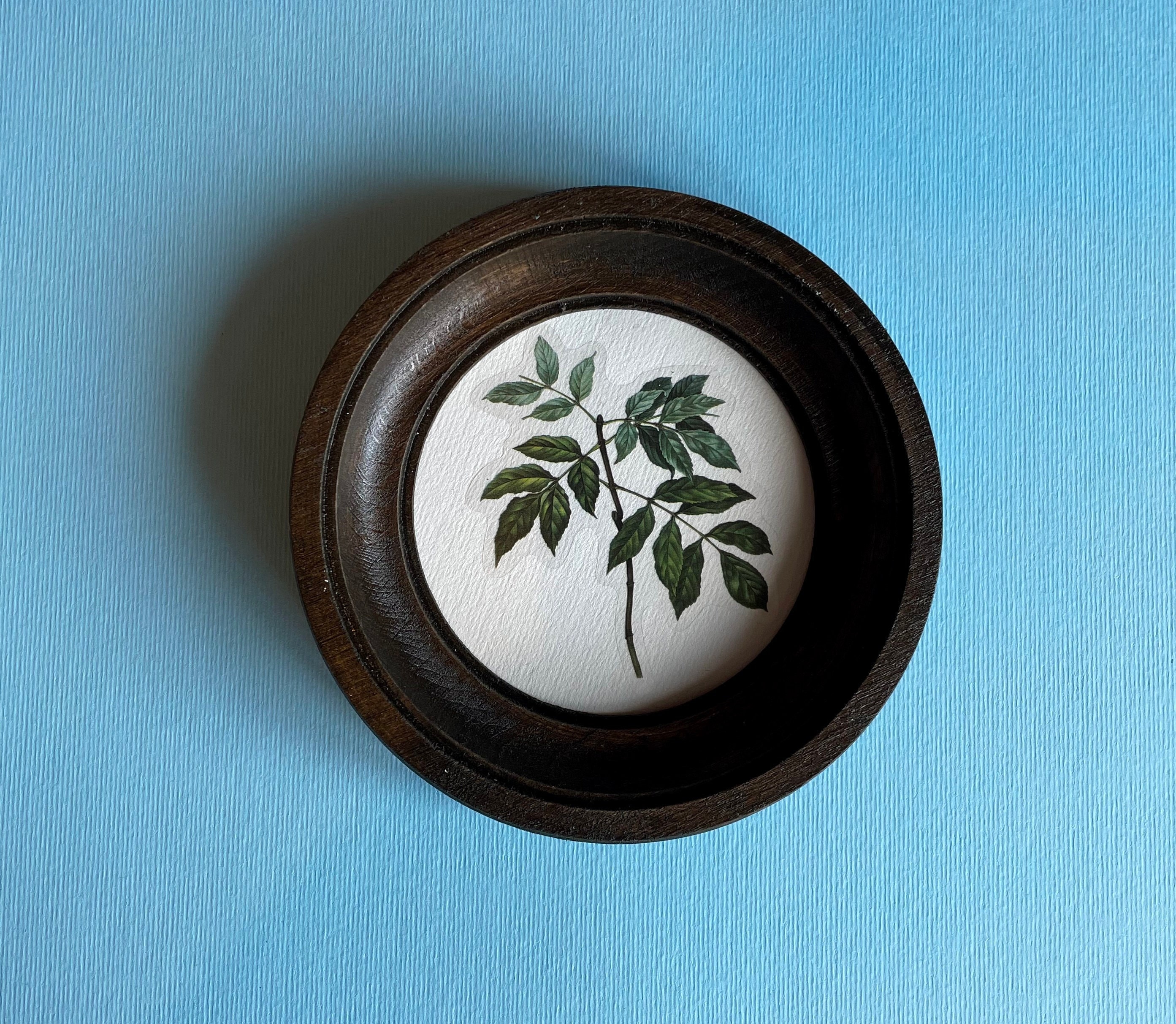 Round wooden frame picture frames small photo frame brown picture frames Vintage picture frames Large picture frames hoop for embroidery