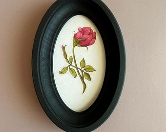 Black oval wood frame,christmas gift