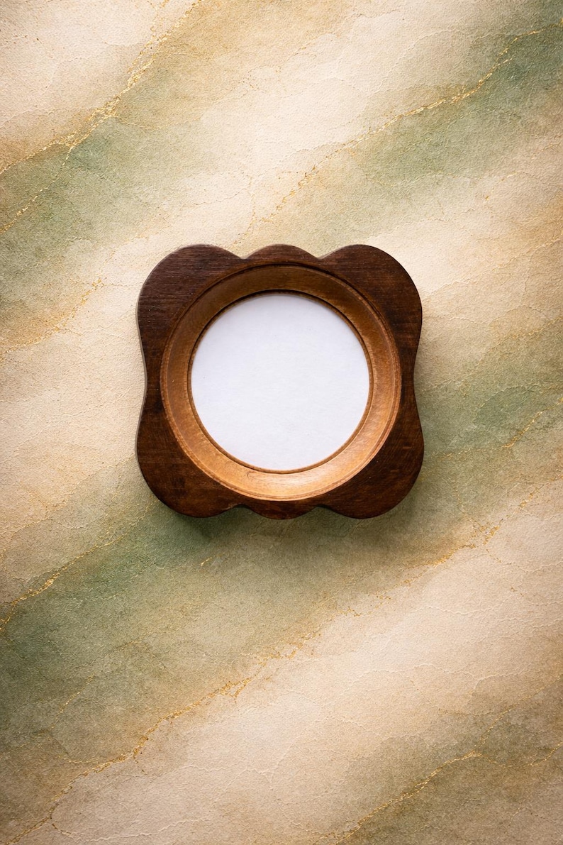 Picture Frame Top Rounded Wooden Round Photo Frame, Original Shape, Wall Decor - Etsy