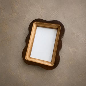 Wooden rectangular photo frame with an original shape, wall frame frame picture Housewarming gift image 5