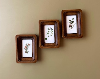 Juego de marcos pequeños con esquinas redondeadas para fotos o bordados dimensiones 2 x 3, 2 x 4 pulgadas