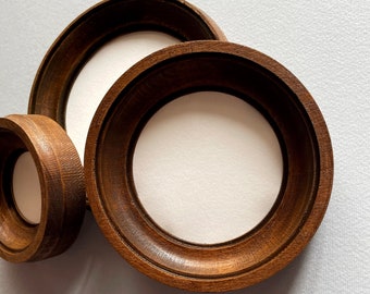 Frame Round frame, round wall frame, round photo frame, round wooden frame, picture frame, embroidery frame