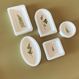 white set of 5 miniature wooden 2х2 2х4 frames,frame on the wall