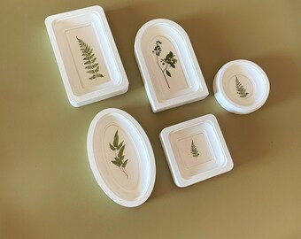 white set of 5 miniature wooden 2х2 2х4 frames,frame on the wall