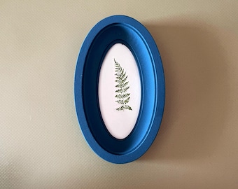 Natural blue oval 2х4 picture frames for wall,