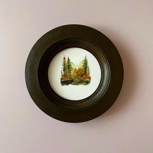 Round Wooden Frame with Wide Base, Photo Frame, Embroidery Frame Size 3-16 Inch wooden photo frame wide wooden frame