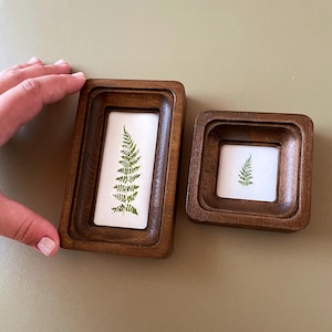 set of 2 frame,rectangular 2х4, Square Frame 2х2, set of small frames, brown frame, picture frames, Classic Photo Frame