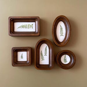 set of small 5 brown 3х3 3х5 frames,frame on the wall