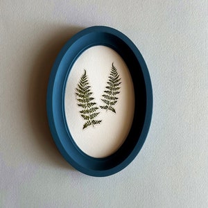 Moldura oval azul Moldura oval Moldura oval para fotos Moldura oval de madeira para bordado Tamanho 4 x 6 5 x 7 6 x 8 8 x 10 polegadas