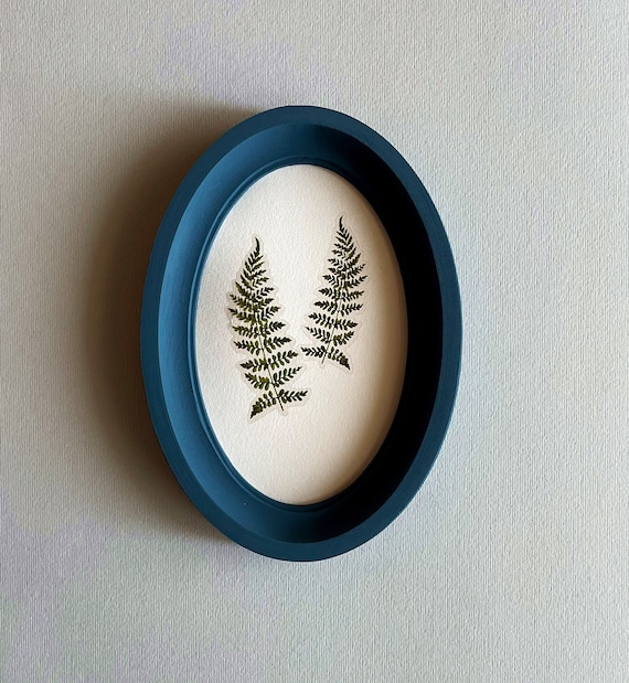 Blue Oval Picture Frame Oval Frame Oval Photo Frame Wooden Oval
