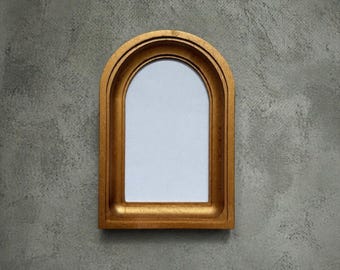 Arched golden wood Frame,christmas gift