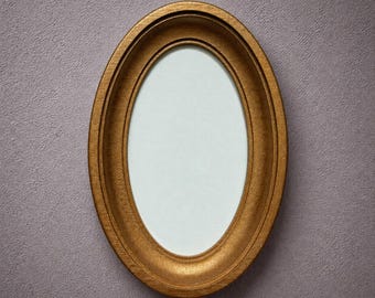 golden wooden oval picture frame,christmas gift