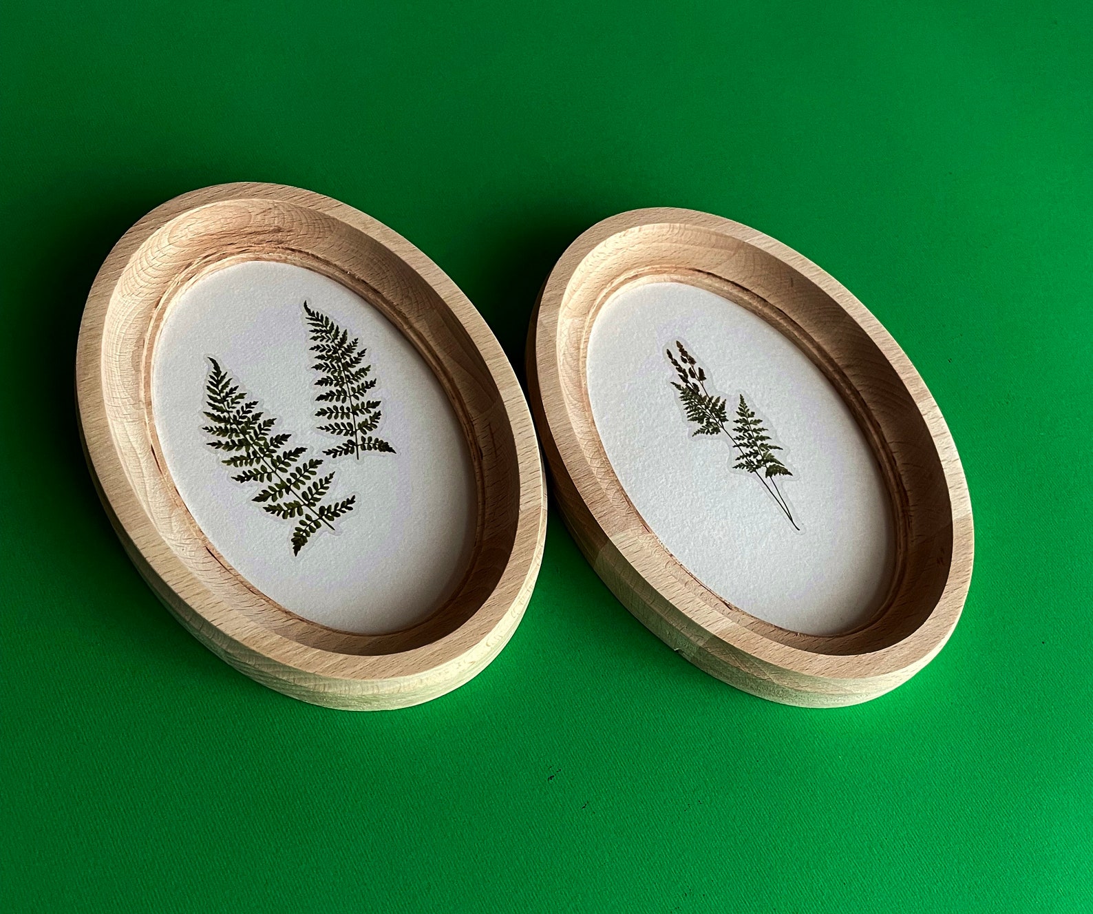 Natural Oval frame wooden, Size - 8 х 10 inches