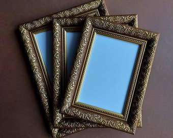 Freestanding Or Hanging 2 X Blue 8x10 Photo Picture Frames Glass Front 