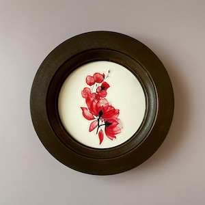 round picture frame,circle picture frame,Classic Frame,christmas gift,brown frame,vintage frame,Natural Picture frames,wooden frame