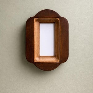 Marco de fotos de pared de madera rectangular original, todos los tamaños