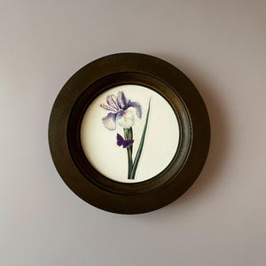 circle picture frame, size 3-16 inch Frame with Wide Base, natural wood frame, Classic Photo Frame, christmas gift