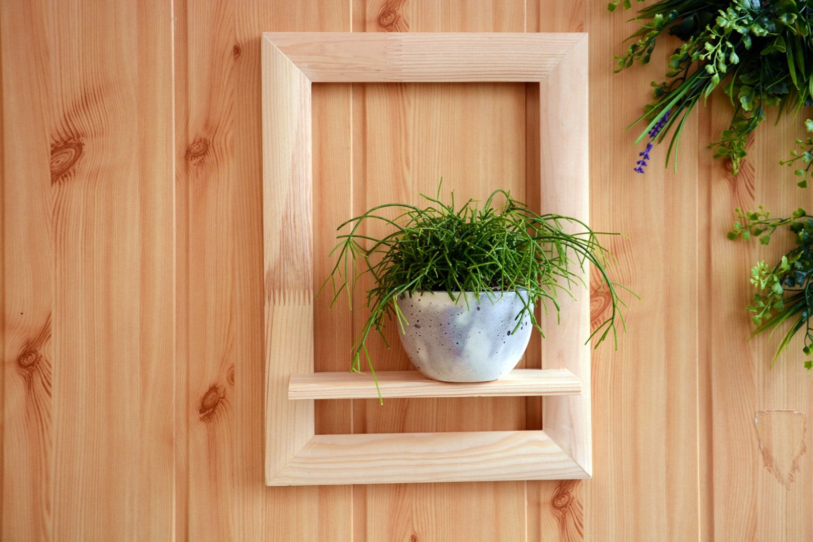 Natural Wood Shelf Floating Shelves Shelf For Plants Rustic Etsy