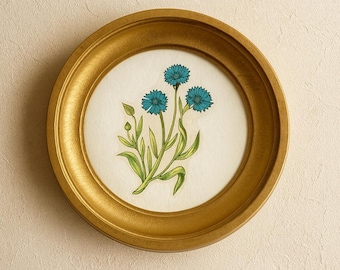 circular golden wooden frame,Size 2 - 16 inches,frame on the wall