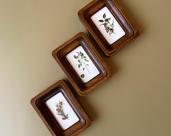 set of 3 brown rectangular frame 2х3 2х4,frame on the wall