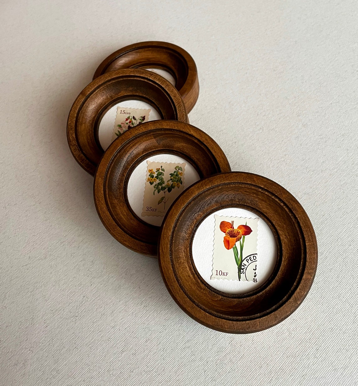 Small Picture Frame 2x2 Inches Round Wall Frame Round Photo Frame ...