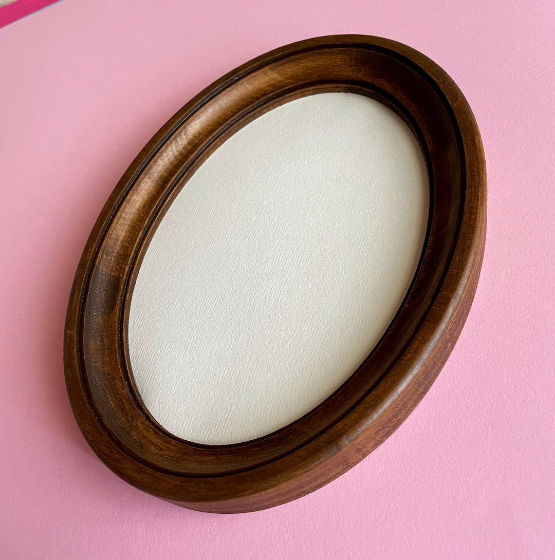 Wooden Oval Frame Size 4 X 6 5 X 7 6 X 8 8 X 10 Inches Etsy