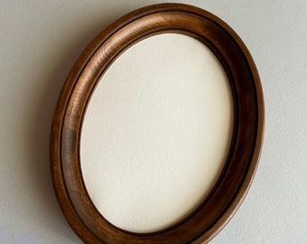 Oval Frame 5 х 7 Inches Dark Brown Wooden Oval Frame Oval Photo