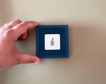 blue wood square frame,christmas gift,Size 2 - 12 inches