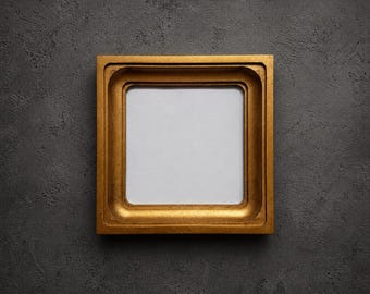 wooden golden square frame,Size 2 - 12 inches,christmas gift