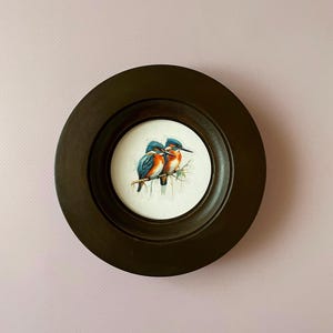 circle picture frame brown color, embroidery frame size 3-16 inch wide wooden frame, wooden frame