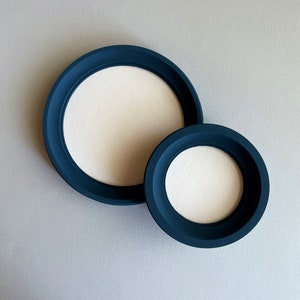 Blue Round frame round photo frame picture frames photo frame for wall collage circle frame art  frame embroidery hoop