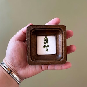 Small Christmas Gift mini Square Frame with round corners 2 inches frame circle frame, small frames, small photo frame wooden frame