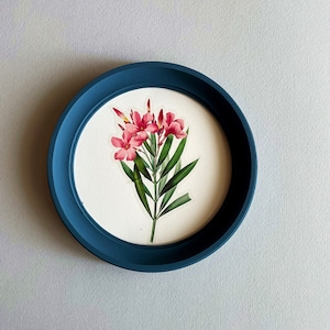 Berlin blue round frame, round picture frame, embroidery frame, circle frame round wooden frame, round photo frame, cross stitch frames
