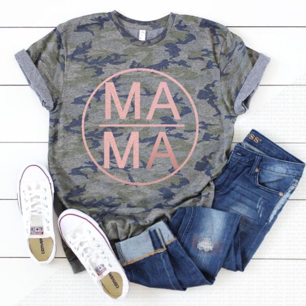 Mama camo tee - Mama camo Shirt - Mama Shirt - Mom Shirt - Mom Apparel - Mom Clothing - New Mom Gift - Camo mom Shirt - Mother's day