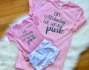 on wednesdays we wear pink baby romper