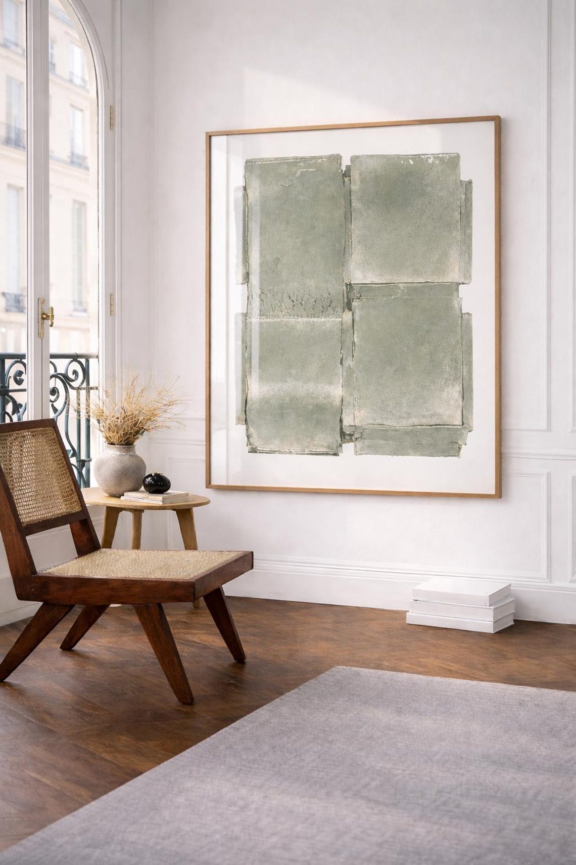 Sage Green Wall Art Printable | Wabi Sabi Abstract Print | Japandi ...