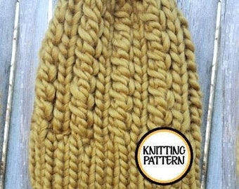 Trellis Beanie Knit Pattern 3 styles