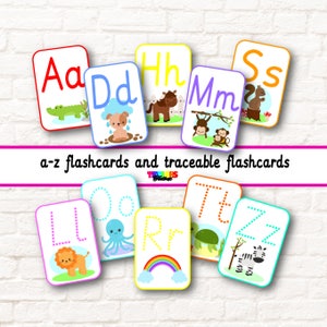 alphabet flash cards, a-z flash cards, traceable letters, letter sounds, phonics, ABC flash cards, letter formation, alphabet, printable