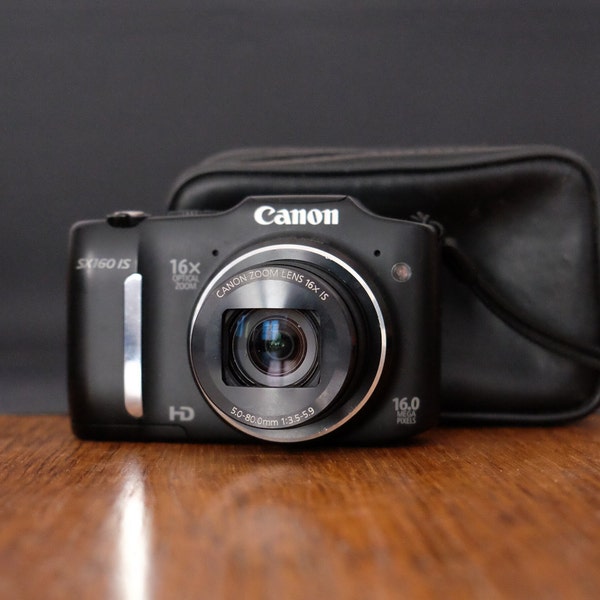 Canon PowerShot SX160 IS 16MP 16x optical Zoom Compact Digital Camera. Vintage Digicam. Y2K Digital Camera (Tested)