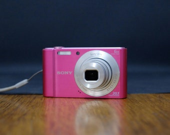 Sony Cybershot DSC-W810 20.1MP 6x optical Zoom Compact Digital Camera Pink. Vintage Digicam. Y2K Digital Camera. (Tested)