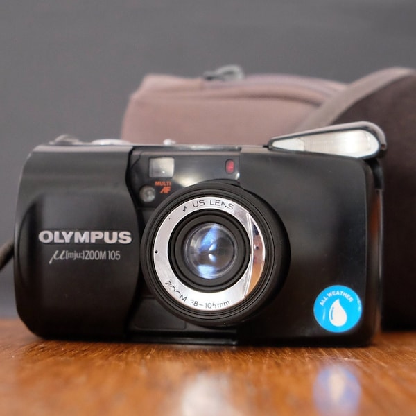 Olympus µ[mju:] Mju Stylus Zoom 105 Black Compact 35mm Point and Shoot Film Camera (Tested)