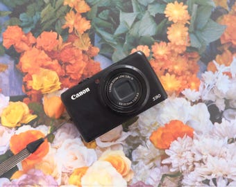 Canon PowerShot S90 10MP compact digitale camera met 3,8x optische zoom. Vintage digitale camera. Y2K digitale camera (getest).