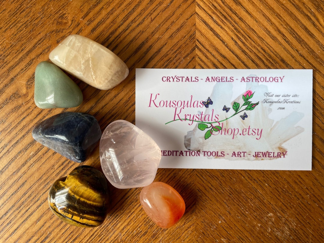 Weight Loss Crystal Set Includes 6 Large Tumbled Crystal Including a