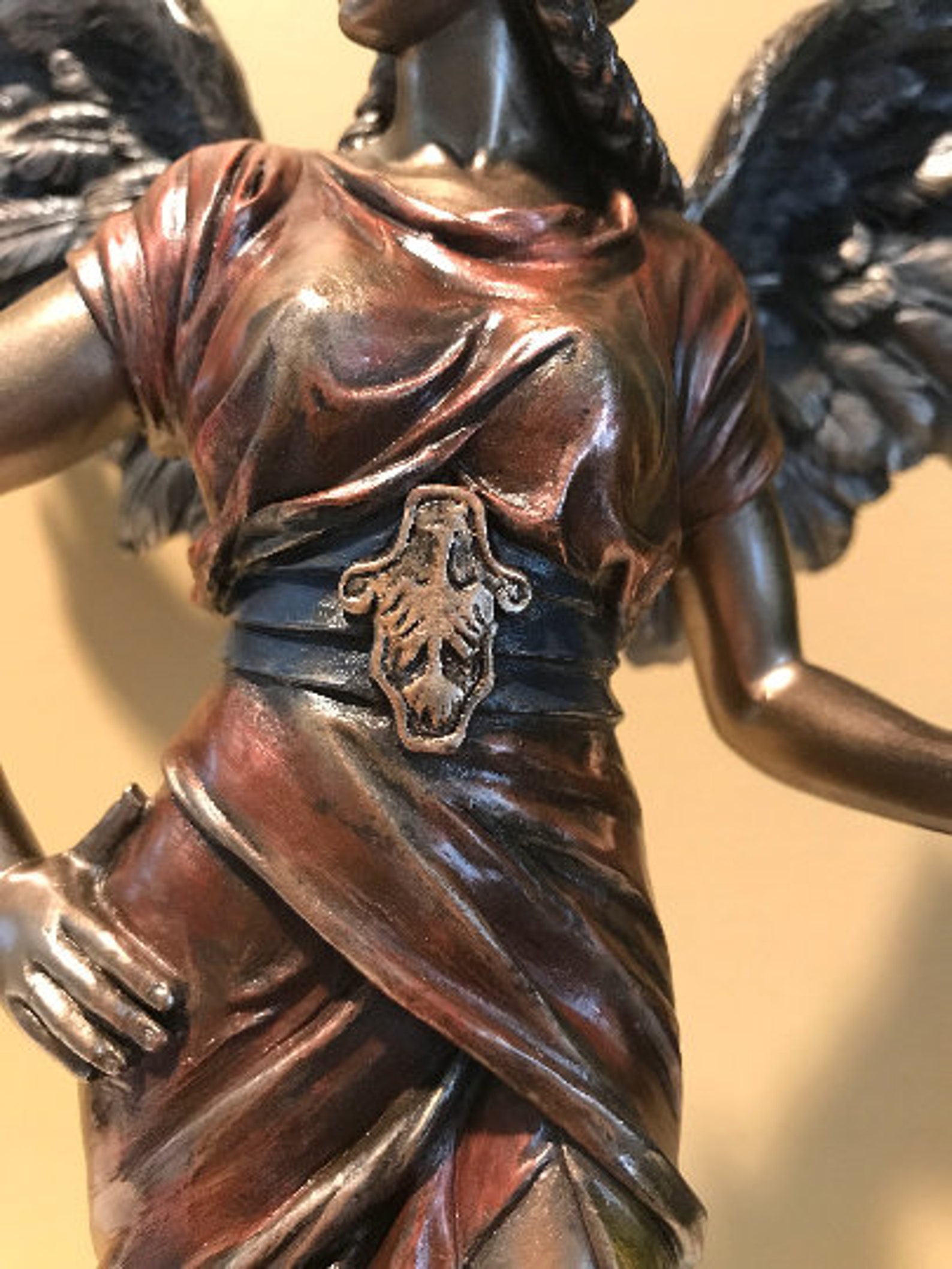 Archangel Gabriel Archangel Bronze Statue Archangel Gabriel Etsy