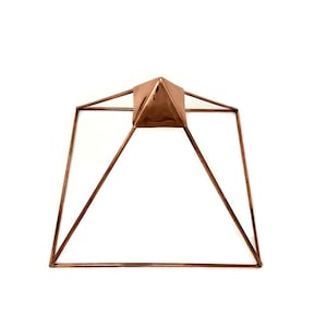 Copper Pyramid 9&quot; for energizing crystals, pendulums and for meditation and healing
