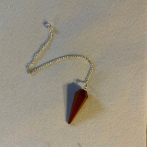 Lovely Red Jasper Pendulum 1.85”
