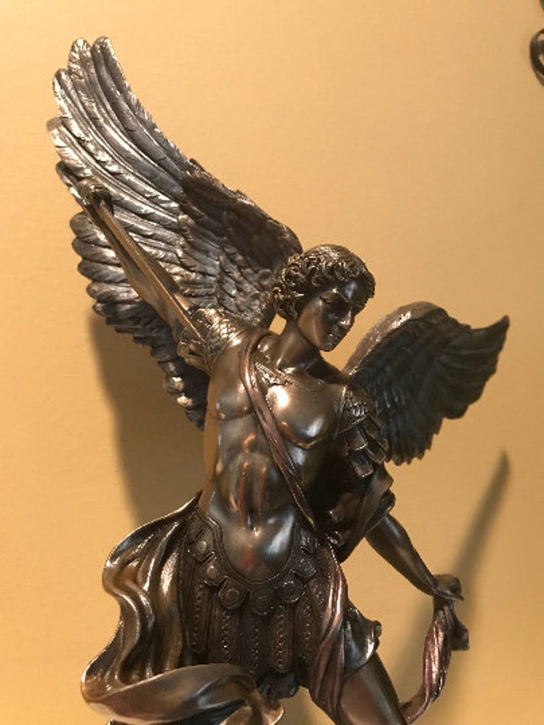 Archangel Michael St Michael bronze statue Angel recovery gift Angel of