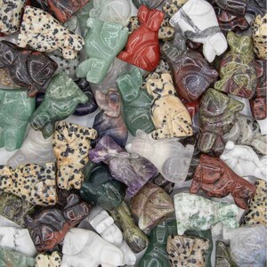Assorted Crystal Spirit animal The Dog represents a faithful friend