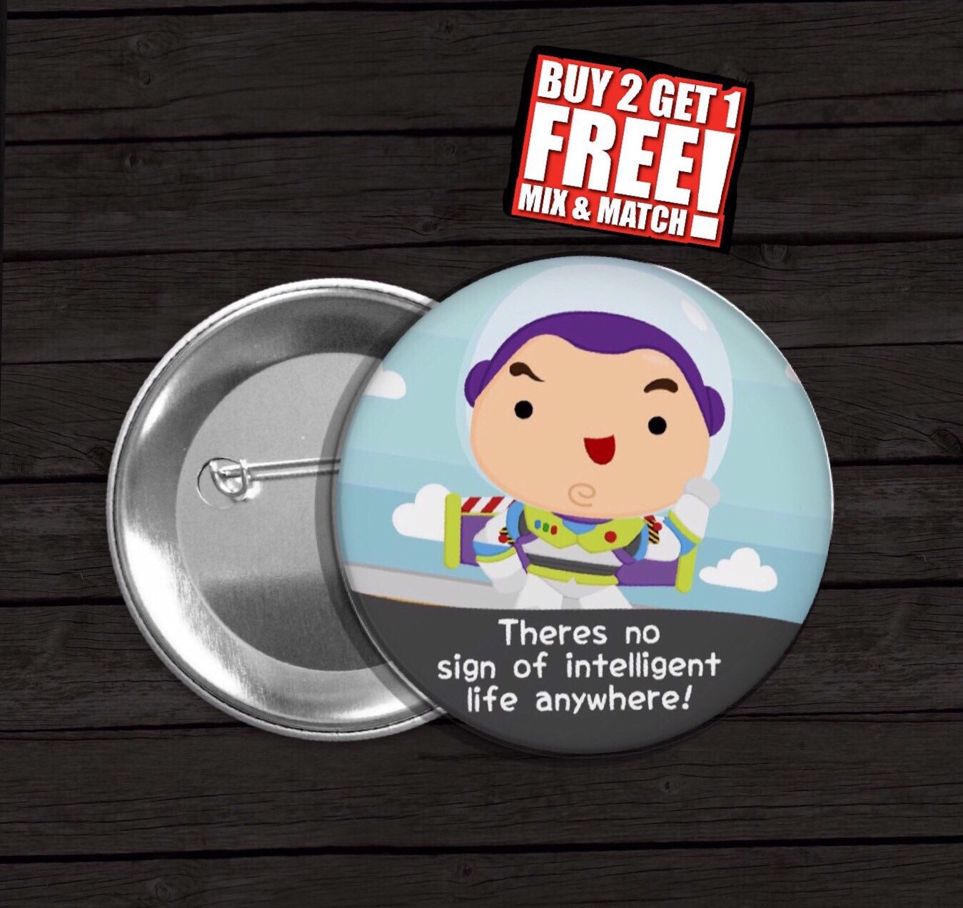 buzz lightyear buttons